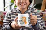 Tasse Kindertasse Fuchs Tasse mit Spruch "Make A Wish"