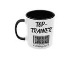 Tasse Sport oder Fan Tasse Fussball Fußballgott "Top Trainer"