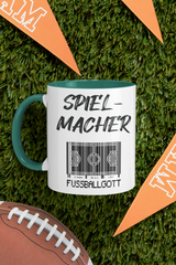 Tasse Sport oder Fan Tasse Fussball Fußballgott "Spielmacher"