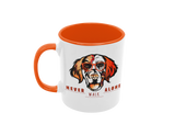 Tasse Tiertasse Hundetasse Golden Retriever mit Spruch "Never walk Alone"