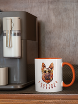 Tasse Tiertasse Hundetasse Schäferhund mit Spruch "Together Strong"