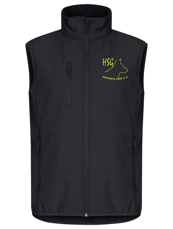 Clique CLASSIC SOFTSHELL VEST Herren - schwarz - HSG Nürnberger Land e.V.