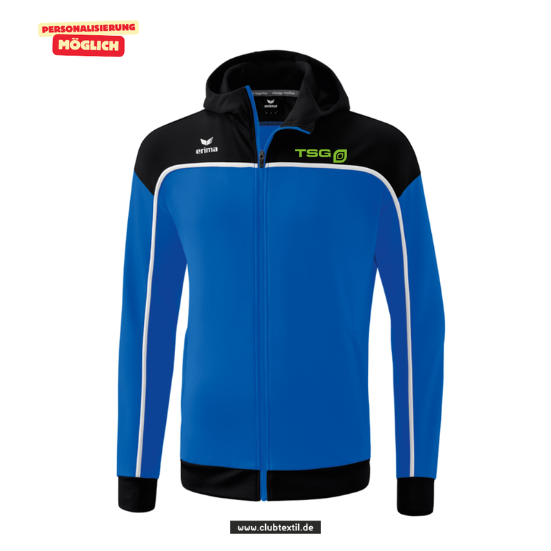 Erima CHANGE Trainingsjacke mit Kapuze - Kinder - Blau - TSG Hochzoll