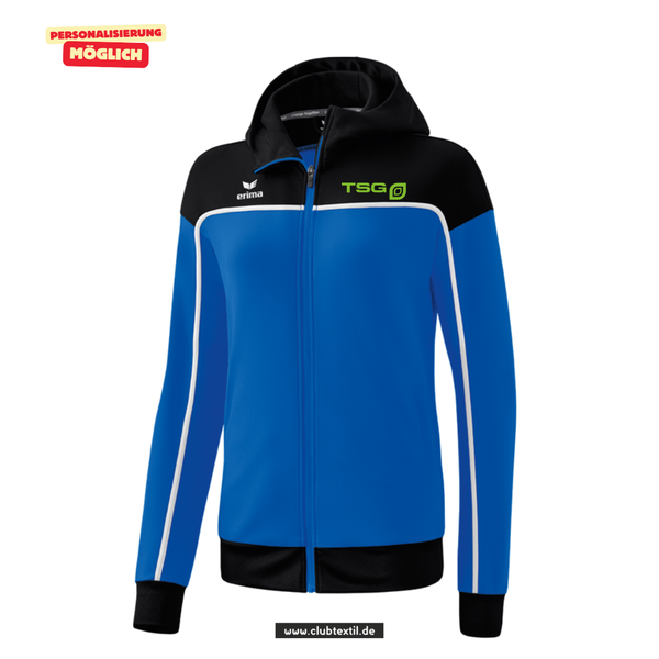 Erima CHANGE Trainingsjacke mit Kapuze - Damen - Blau/schwarz - TSG Hochzoll