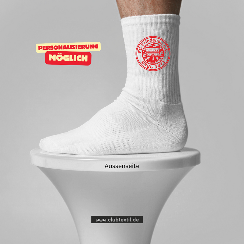 CT Tennissocken FC Friedenau e.V. - weiß/weiß/rot