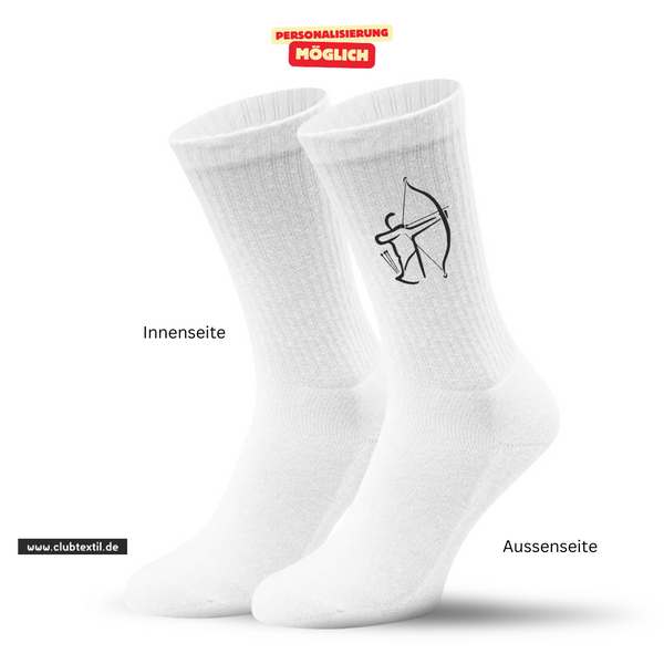 CT Tennissocken FSV Bogensport Inningen e.V. - weiß/weiß/schwarz