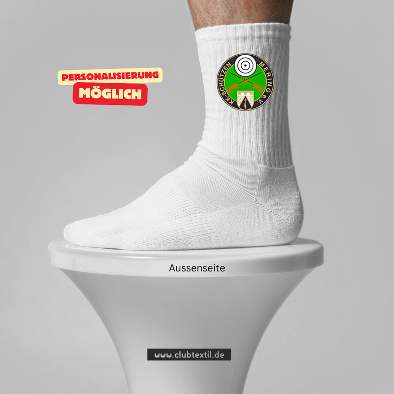 CT Tennissocken - KK-Schützen Mering e.V. - weiß/weiß/bunt