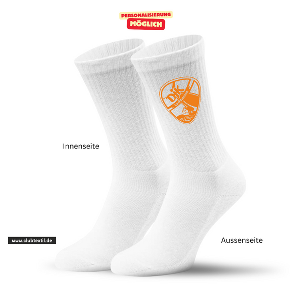 CT Tennissocken DJK Lechhausen e.V. - Fussball  - weiß/weiß/orange