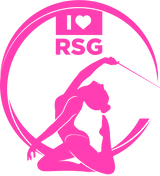 CT Badelatschen "I love RSG" - rosa/weiß - Tänzerin Logo