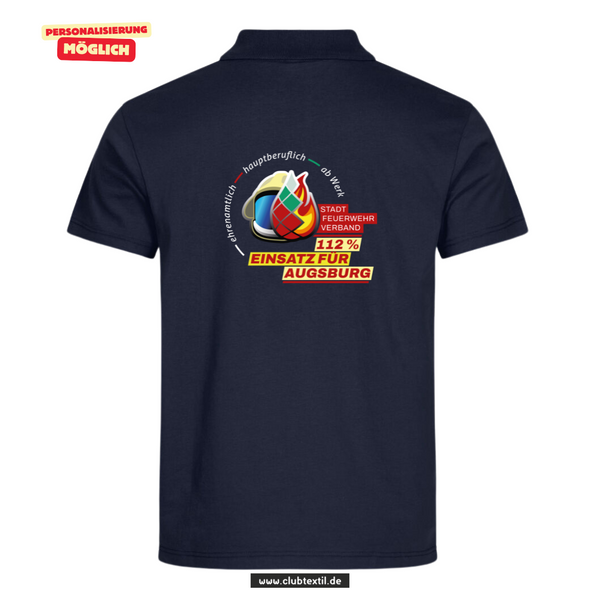 Clique BASIC Polo - Herren - navy - V 1 - Feuerwehrverband Augsburg