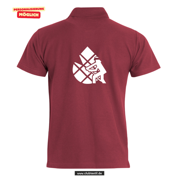 Clique BASIC Polo - Herren - bordeaux - V 2 - Feuerwehrverband Augsburg