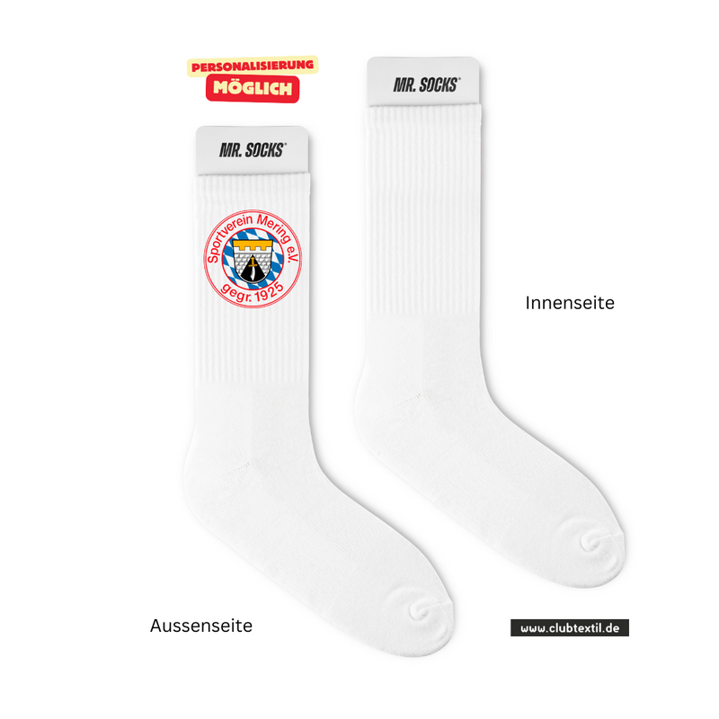 CT Tennissocken SV Mering e.V. - weiß/weiß/bunt