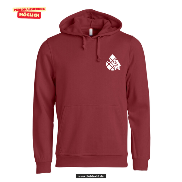 Clique BASIC Hoody - Unisex - bordeaux - V 1 - Feuerwehrverband Augsburg