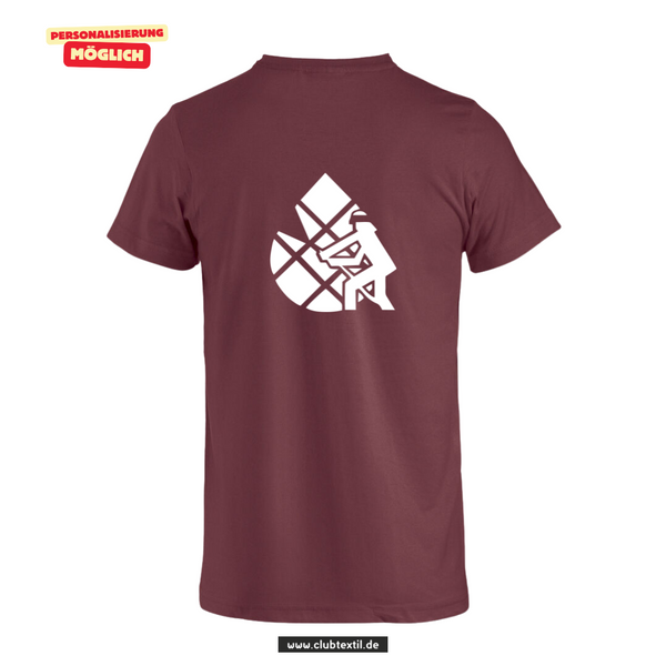 Clique BASIC-T Kinder - bordeaux - V 2 - Feuerwehrverband Augsburg