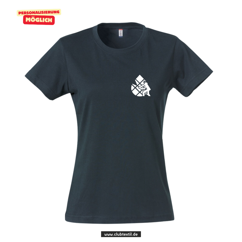 Clique BASIC-T Damen - navy - V 1 - Feuerwehrverband Augsburg