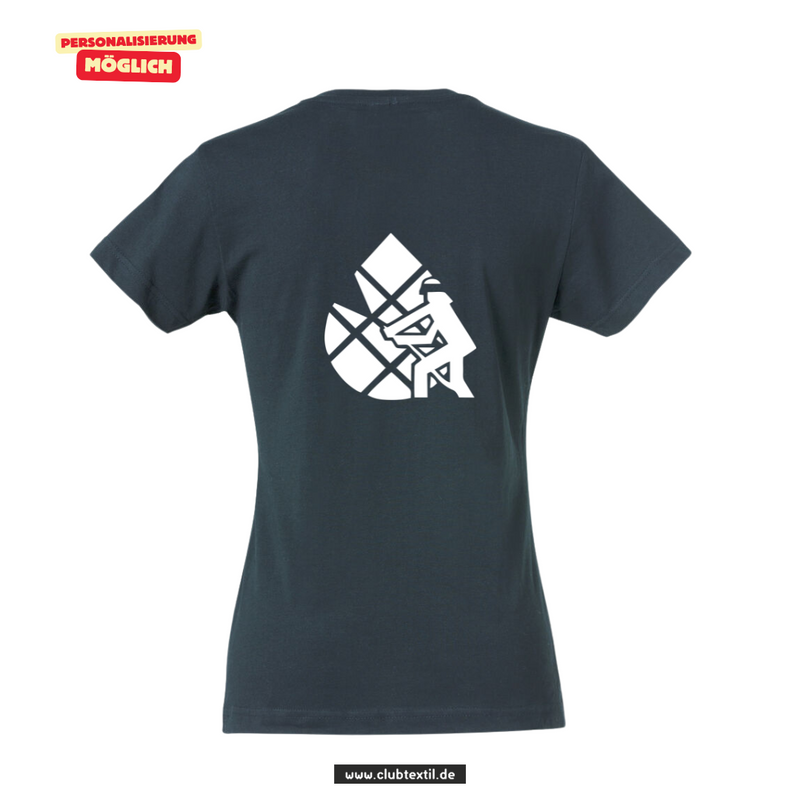Clique BASIC-T Damen - navy - V 2 - Feuerwehrverband Augsburg