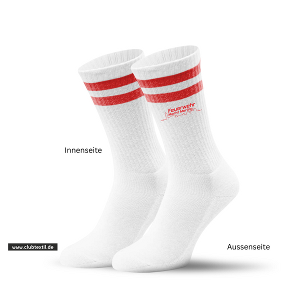 CT Tennissocken Freiwillige Feuerwehr Mering - rot/weiß/rot