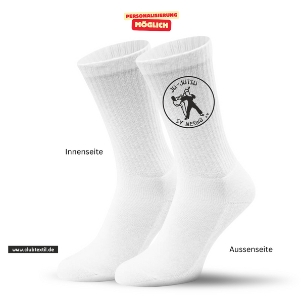 CT Tennissocken SV Mering e.V. - Abteilung Ju-Jutsu - weiß/weiß/schwarz