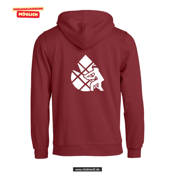 Clique BASIC Hoody - Unisex - bordeaux - V 2 - Feuerwehrverband Augsburg
