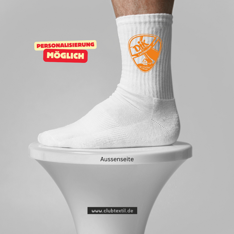 CT Tennissocken DJK Lechhausen e.V. - Fussball  - weiß/weiß/orange