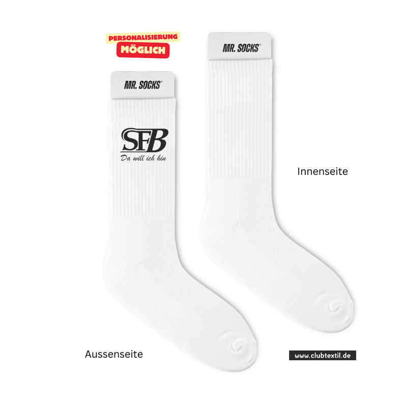 CT Tennissocken SF Bachern e.V. - weiß/weiß/schwarz