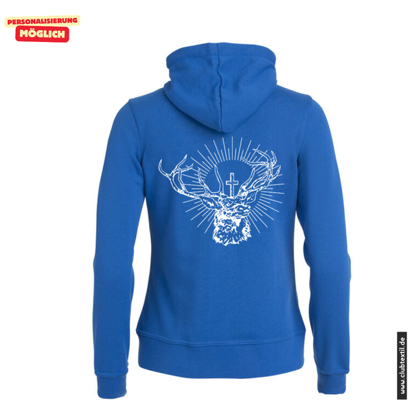 Clique BASIC-HOODY FULL ZIP - Damen - royal - SG Hubertus Oberschweinbach