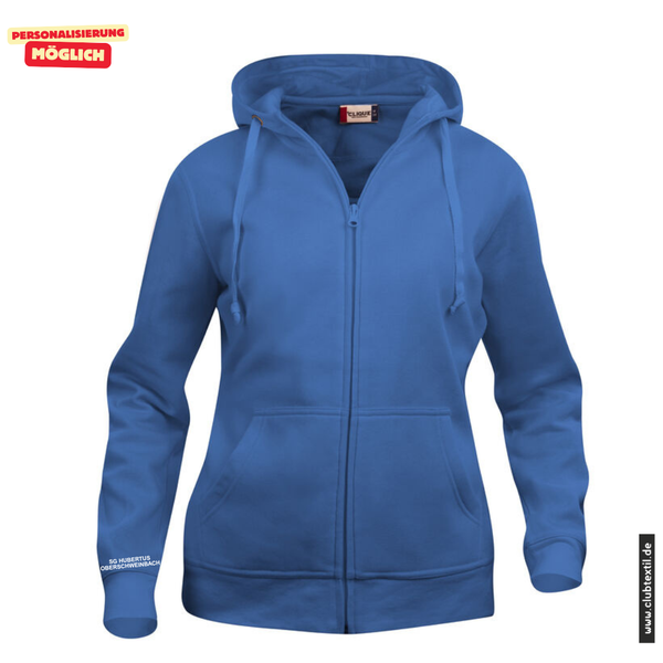 Clique BASIC-HOODY FULL ZIP - Damen - royal - SG Hubertus Oberschweinbach