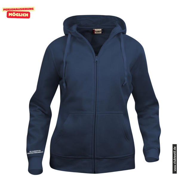 Clique BASIC-HOODY FULL ZIP - Damen - marine - SG Hubertus Oberschweinbach