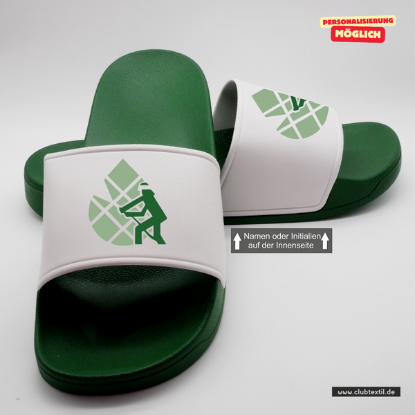 CT Badelatschen Feuerwehrverband Augsburg - grün/weiß - Logo