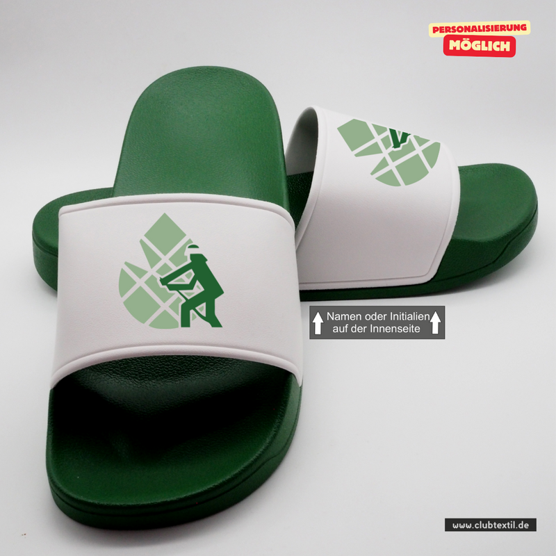 CT Badelatschen Feuerwehrverband Augsburg - grün/weiß - Logo