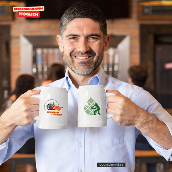 CT Bierkrug - weiß - V 2 - Feuerwehrverband Augsburg