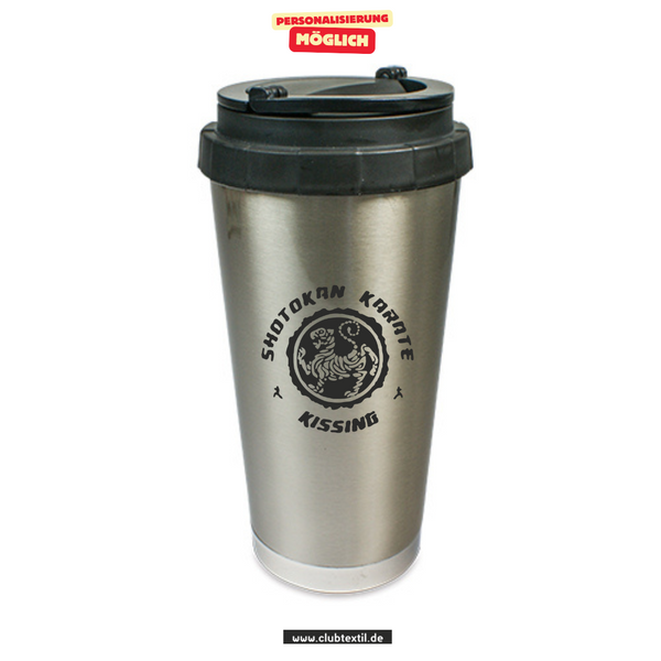 CT CoffeeToGo Becher - silber - Kissinger SC e.V. - Karate