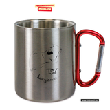 CT Edelstahl-Tasse mit Karabiner Trek - silber - TSV Königsbrunn Damen Turnen