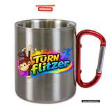 CT Edelstahl-Tasse mit Karabiner Trek - TSV 1862 Friedberg e.V. - Turnflitzer