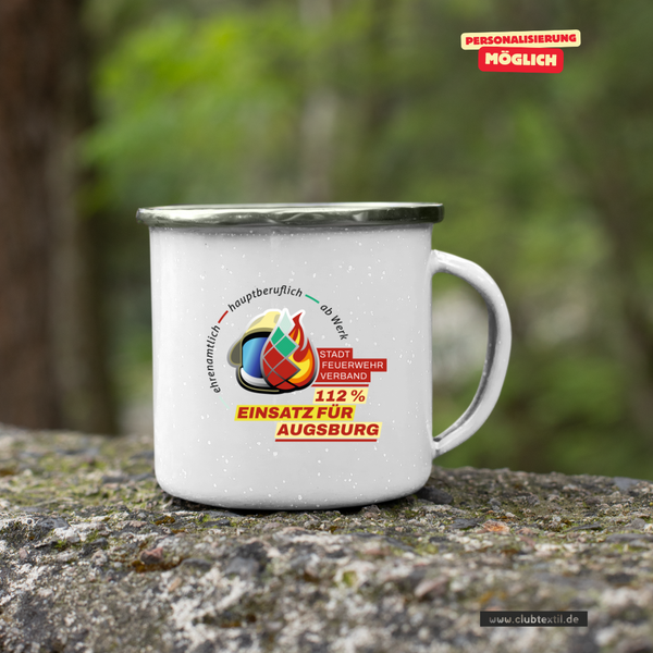 CT Emailletasse - Feuerwehrverband Augsburg