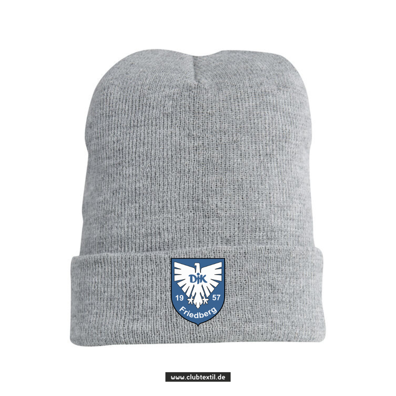Clique Strickmütze - grau - DJK Friedberg