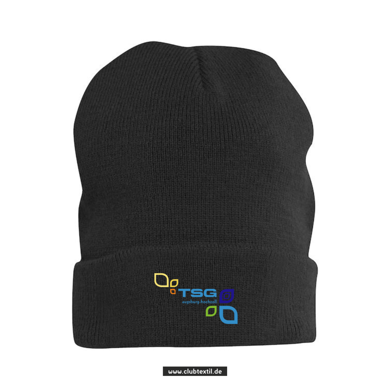 Clique Strickmütze - schwarz - TSG Hochzoll