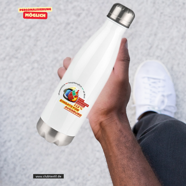 CT Thermosflasche - weiß - Feuerwehrverband Augsburg