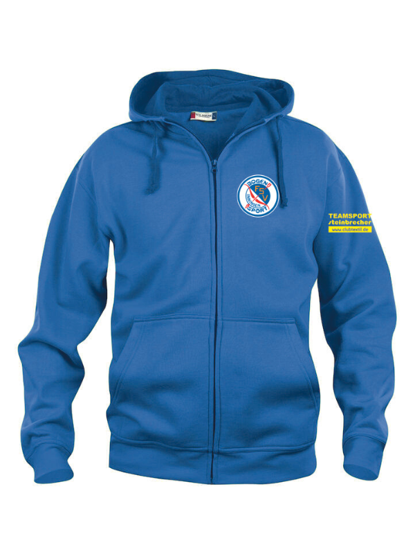 Clique BASIC Hoody Full zip Herren - royalblau - FSV Bogensport Inningen