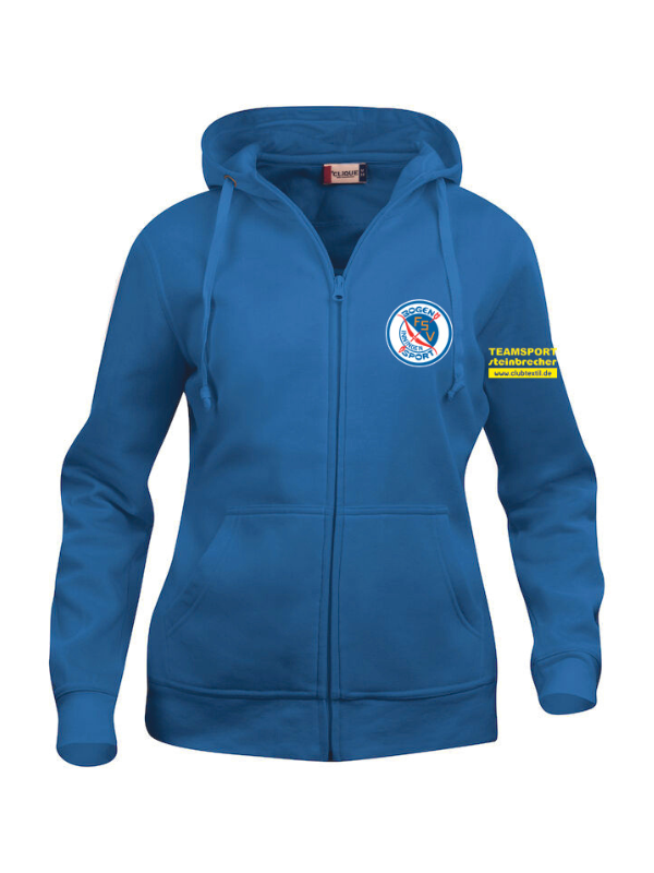 Clique BASIC Hoody Full zip Damen - royalblau - FSV Bogensport Inningen