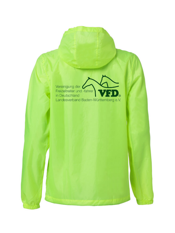 Clique BASIC RAIN JACKET - VFD e.V. - Baden-Württemberg - Druck beidseitig