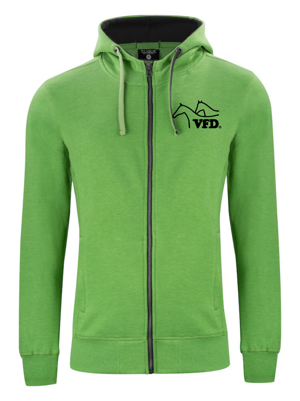 Clique CLASSIC HOODY FULL ZIP Herren - VFD e.V. - Baden-Württemberg - Druck beidseitig