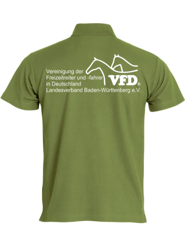 Clique BASIC POLO Herren - VFD e.V. - Baden-Württemberg - Druck beidseitig