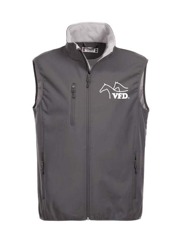 Clique BASIC SOFTSHELL VEST Herren - VFD e.V. - Baden-Württemberg - Druck beidseitig