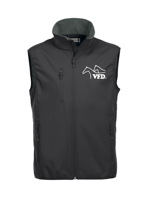 Clique BASIC SOFTSHELL VEST Herren - VFD e.V. - Baden-Württemberg - Druck beidseitig