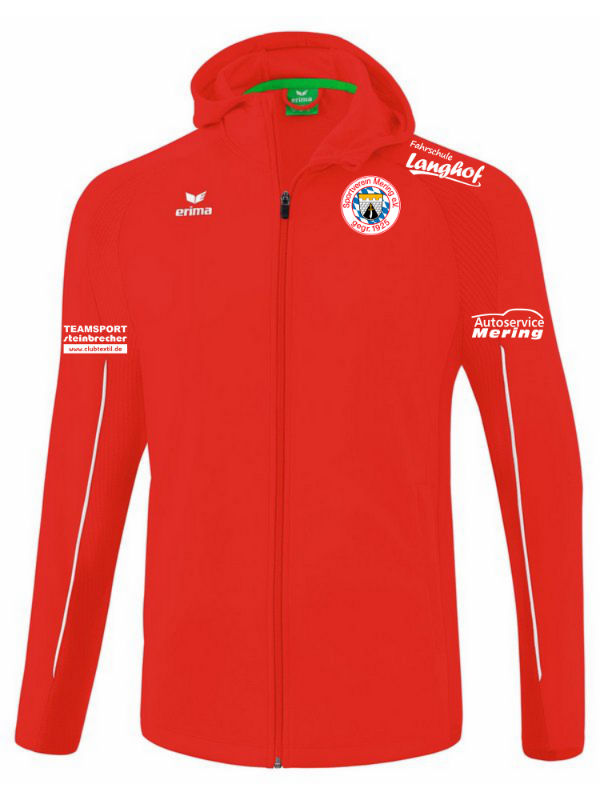 Erima LIGA STAR Trainingsjacke mit Kapuze rot Kinder