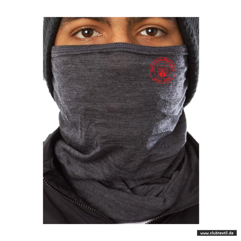 Daiber Schlauchschal - schwarzgrau meliert - SV Mering e.V. - einfarbig