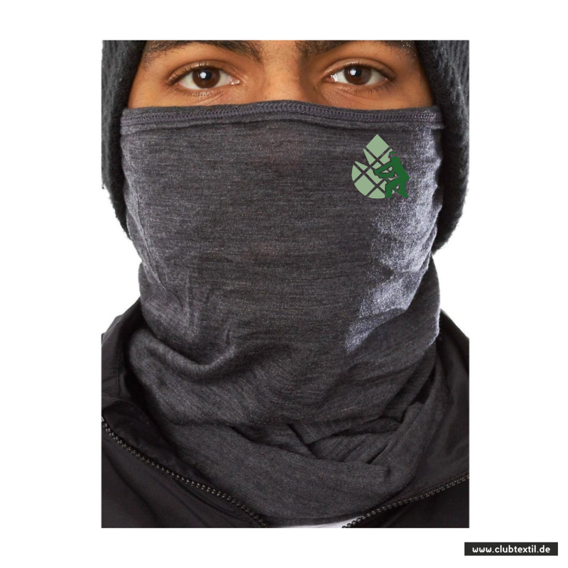 Daiber Schlauchschal - schwarzgrau meliert - Wappen - Feuerwehrverband Augsburg