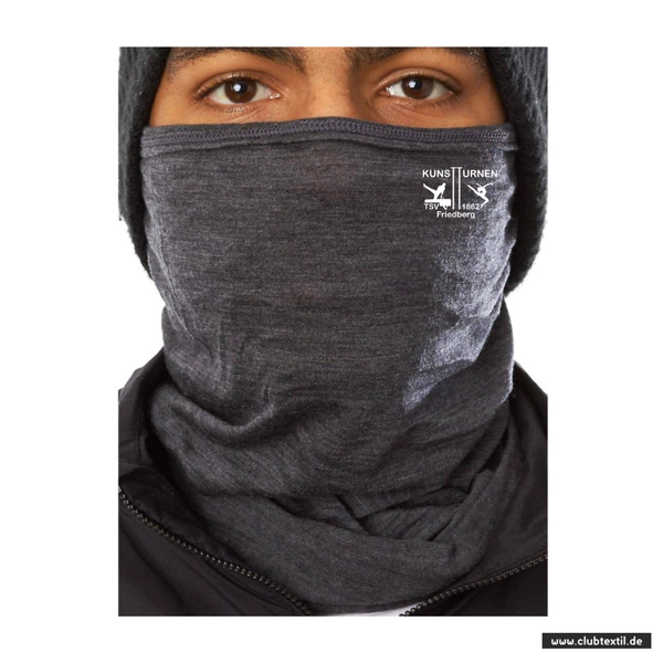 Daiber Schlauchschal - schwarzgrau meliert - TSV Friedberg Kunstturnen