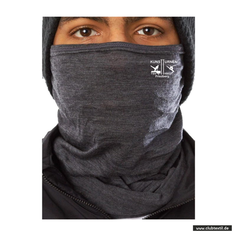 Daiber Schlauchschal - schwarzgrau meliert - TSV Friedberg Kunstturnen